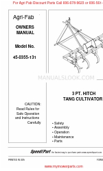Agri-Fab 45-0355-131 オーナーズマニュアル