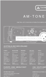 AUSTRALIAN MONITOR AM-Tone1 Посібник з монтажу та експлуатації