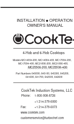 CookTek MC14004-400 Kullanıcı El Kitabı