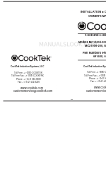 CookTek MC21006-200 Installatie en bediening Gebruikershandleiding