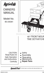 Agri-Fab 45-04381 Manuale d'uso