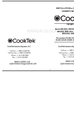 CookTek MW1800G Installation et fonctionnement Manuel du propriétaire