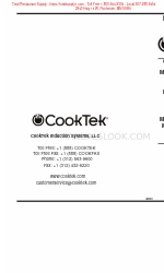 CookTek MWDG2500 Manuale d'installazione e d'uso