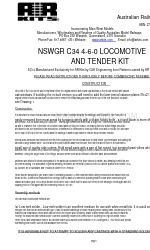 Australian Railway Kits NSWGR C34 4-6-0 Instruction Manual