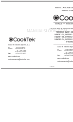 CookTek SinAqua IHW061-24 Manual de instalação, operação e do proprietário