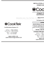 CookTek UCG01 Manual de referência rápida