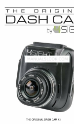 4Sight THE ORIGINAL DASH CAM X1 Handbuch