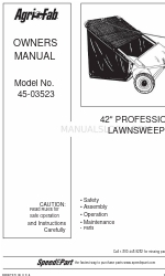 Agri-Fab 45-03523 オーナーズマニュアル