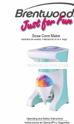 Brentwood Snow Cone Maker Manual de instruções de funcionamento e segurança