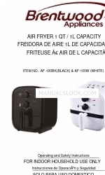 Brentwood Appliances AF-100BK Інструкція з експлуатації та техніки безпеки