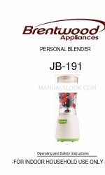 Brentwood Appliances B-191 작동 및 안전 지침