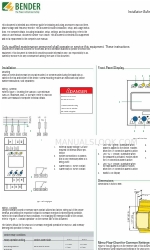 Bender VMD420 Бюллетень по установке и справочное руководство