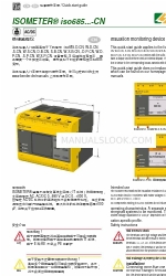 Bender ISOMETER iso685 -CN Series Snelstarthandleiding