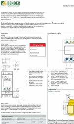 Bender cme420 Installation Bulletin