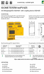 Bender ISOMETER isoPV425 with AGH420 Посібник швидкого старту