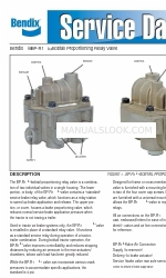 BENDIX BP-R1 BOBTAIL PROP RELAY VALVE マニュアル