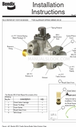 BENDIX SR-5 TRAILER SPRING BRK VALVE Руководство по установке