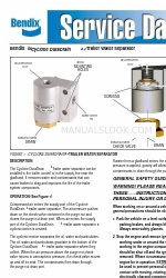 BENDIX Cyclone DuraDrain Инструкции