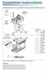 BENDIX DURAFLO 596 COMPRESSOR Instructions d'installation