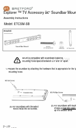 Bretford Explorer ETCSM-SB Instructions de montage