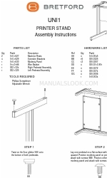 Bretford UNI1 Інструкція з монтажу