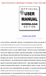 Dymo 11944 User Manual