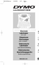 Dymo LabelMANAGER 150 (Alemão) Instruções de funcionamento