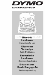 Dymo LabelManager 400 Manual de instruções de utilização