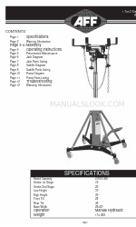 AFF 3102A Manual de instruções