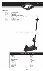 AFF 3322 Gebruikershandleiding