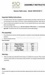 510 DESIGN Saxony 5DS153-0017 Instrucciones de montaje