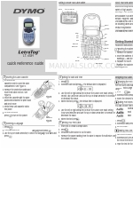 Dymo LetraTag Plus LT-100H Kurzreferenz-Handbuch