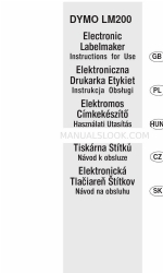 Dymo LM200 Gebruiksaanwijzing