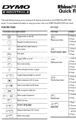 Dymo RhinoPRO 5000 Quick Reference