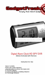 Gadgetfreakz Digital Alarm Clock HD SPY DVR Руководство по эксплуатации