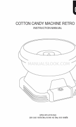 Gadgy COTTON CANDY MACHINE RETRO 取扱説明書