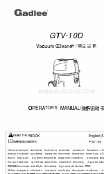 GADLEE GTV-10D Operator's Manual