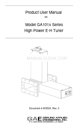 GAE GA101 Series Manuale d'uso del prodotto