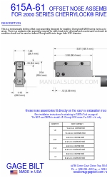 Gage Bilt 4C-615A-61 Skrócona instrukcja obsługi