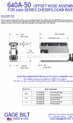 Gage Bilt 640A-50 Skrócona instrukcja obsługi