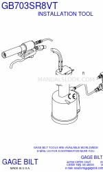 Gage Bilt GB703SR8VT Manuale