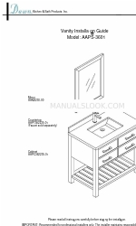 Dawn Vanity AAPS-3601 Installationshandbuch