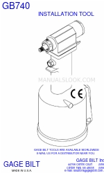 Gage Bilt GB740 Manual de instalación