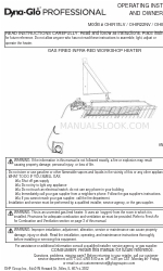 Dyna-Glo PROFESSIONAL OHIR33NV Operating Instructions And Owner's Manual