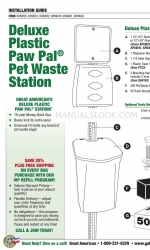 Great American Deluxe Plastic Paw Pal KPAW20 Manual de instalação