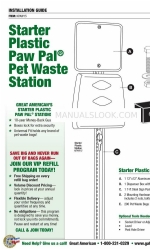 Great American Starter Plastic Paw Pal KPAW15 Manual de instalación