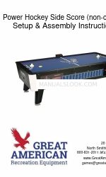 Great American Recreation Home Power Hockey Table Setup And Assembly Manual