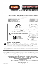 Dyna-Glo RMC-LPC25DGP User's Installation, Operation And Maintenance Manual