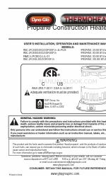 Dyna-Glo RMC-LPC25DGP User's Installation, Operation And Maintenance Manual