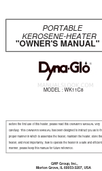 Dyna-Glo WK11C8 Owner's Manual